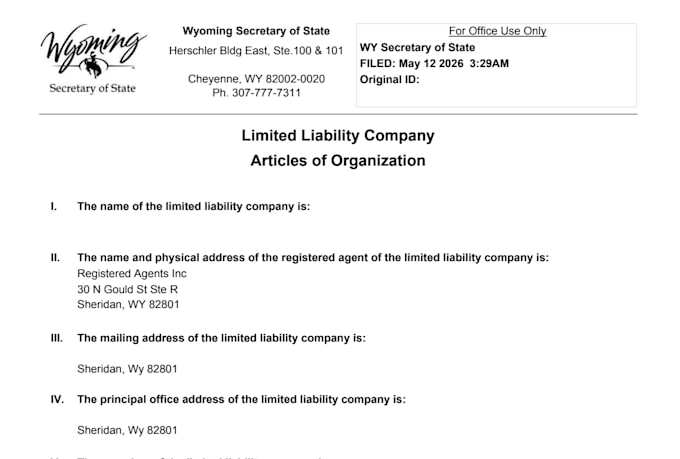 do USA llc registration with ein in any US state